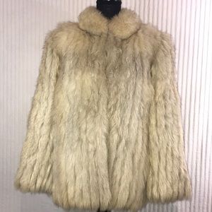 Saga Furs Cream Fur Jacket